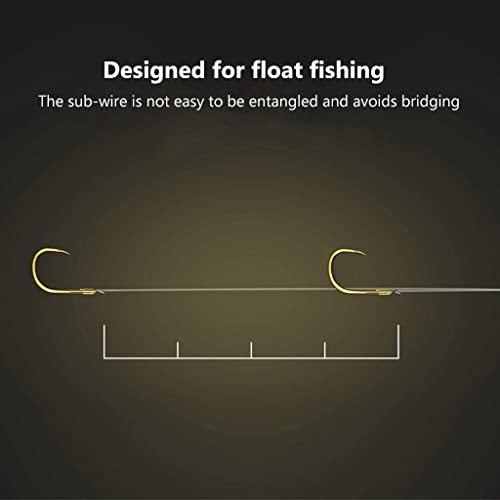 Proberos® 10 pcs of Fishing Hooks, High Carbon Steel Sharpened Hook with Prepared Hook Line, Freshawater Fishing Hook Kit, Suitbale for Weighs 0.5-1.5kg(5#) Proberos® 10 pcs of Fishing Hooks, High Carbon Steel Sharpened Hook with Prepared Hook Line, Freshawater Fishing Hook Kit, Suitbale for Weighs 0.5-1.5kg(5#)